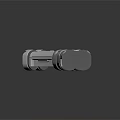 Detailed Industrial Metal Mechanical Component With Segmented Joints And Bolted Structure