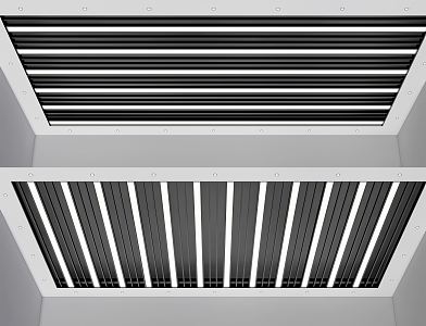 Modern Ceiling Grille Ceiling Square Ceiling 3d model