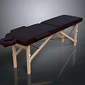 Comfortable Black Leather Massage Chair With Wooden Frame And Ergonomic Design For Home Relaxation