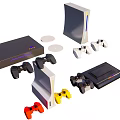 Modern game console 3d model