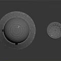Detailed Architectural Model Showcasing Domed Structure And Small Component Design