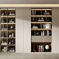 Modern bookcase 3d model