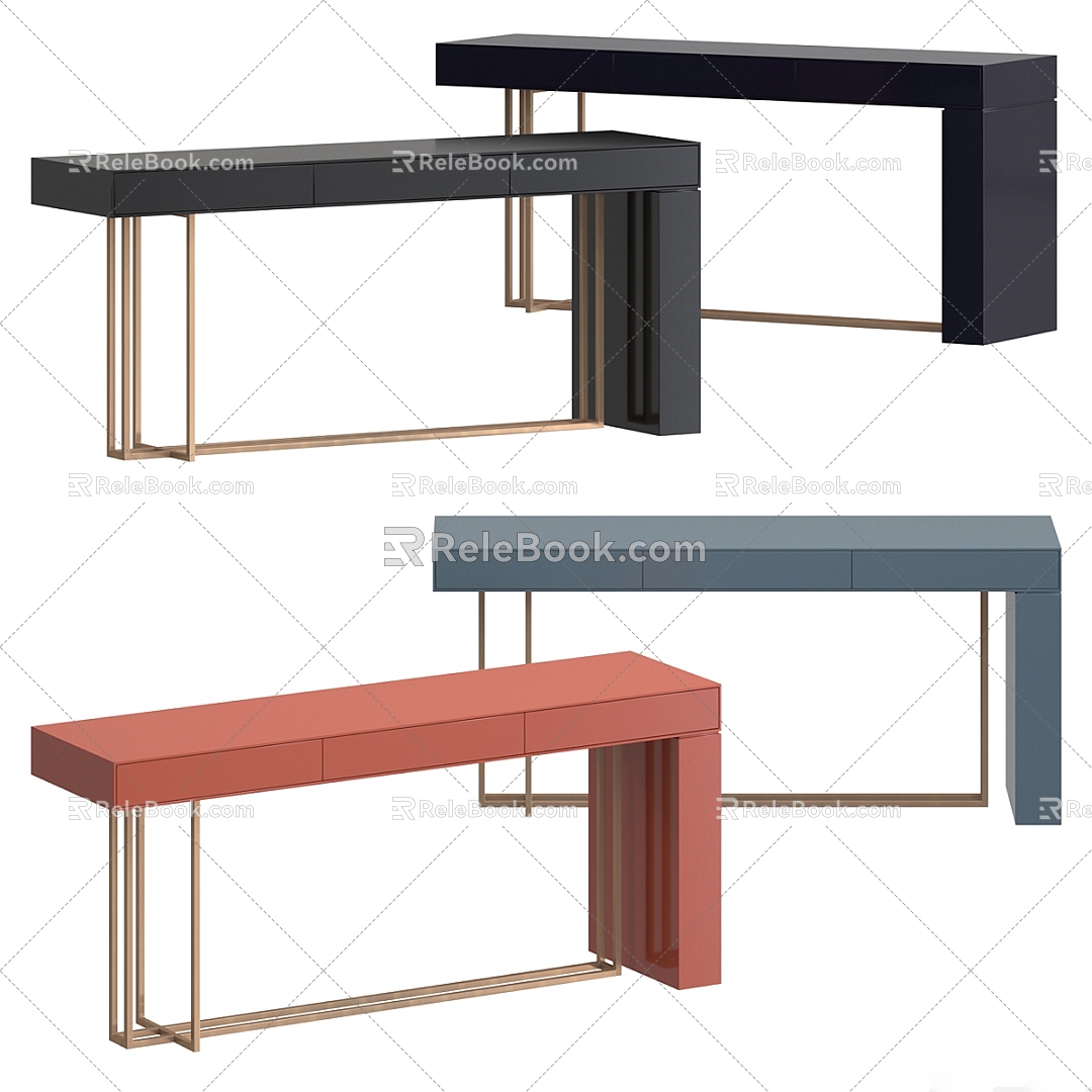 Modern Dresser Console 3d model