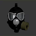 Protective Gas Mask For Daily Safety With Filter And Clear Lens