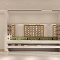 School Corridor With Bright Lighting And Wall Displays