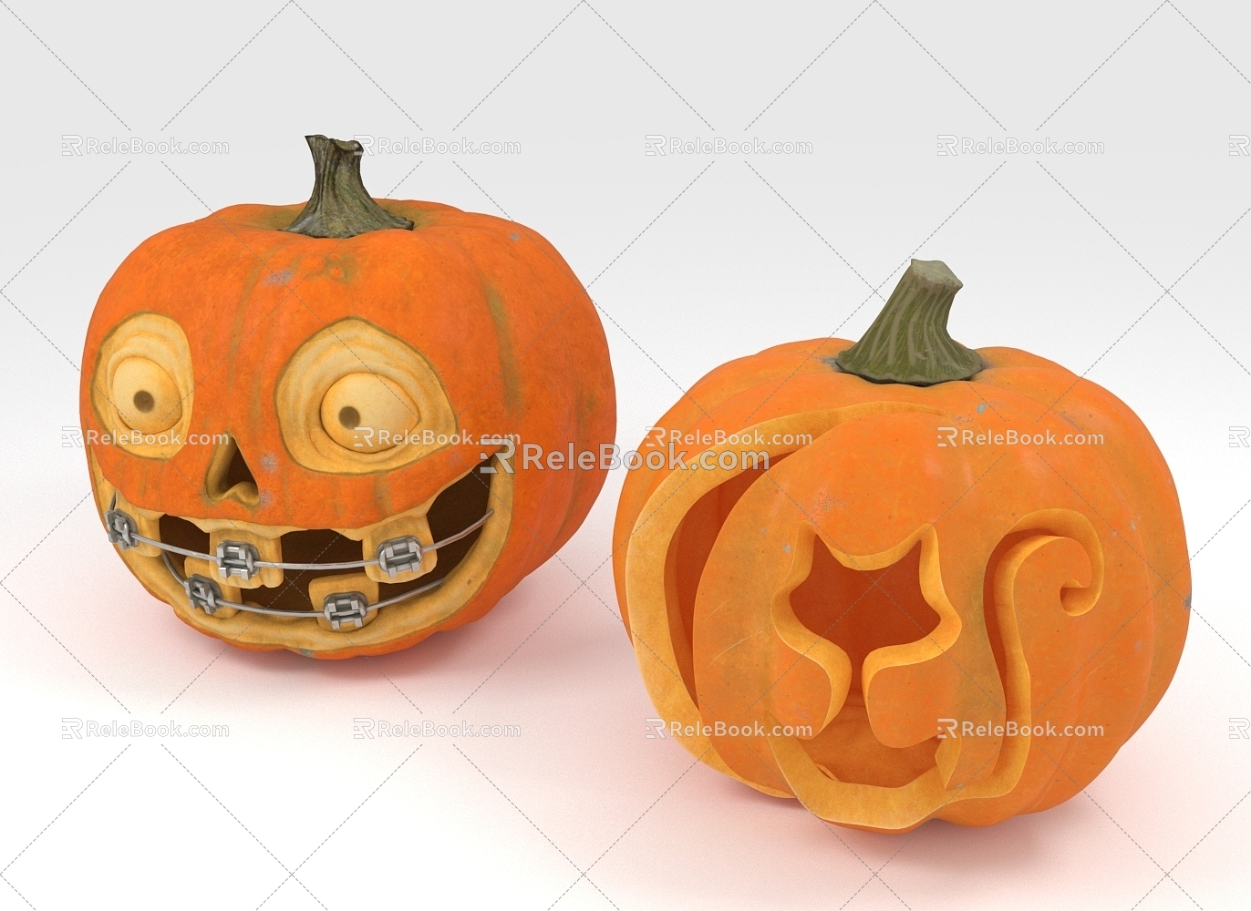 Halloween pumpkin ornaments toy 3d model