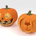 Halloween pumpkin ornaments toy 3d model