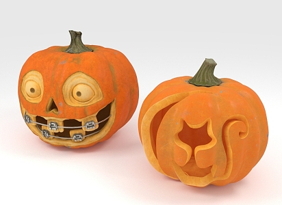 Halloween pumpkin ornaments toy 3d model