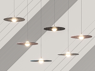 Modern chandelier 3d model