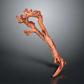 Natural Wooden Stone Sculpture with Unique Branch Like Shape and Texture