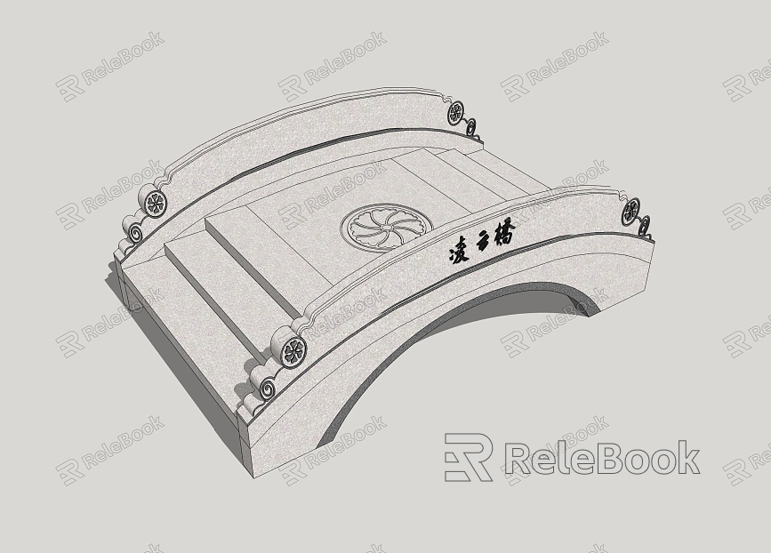 Arch Bridge Stone Bridge Stone Arch Bridge Garden Bridge Courtyard Bridge Landscape Bridge Pedestrian Bridge model