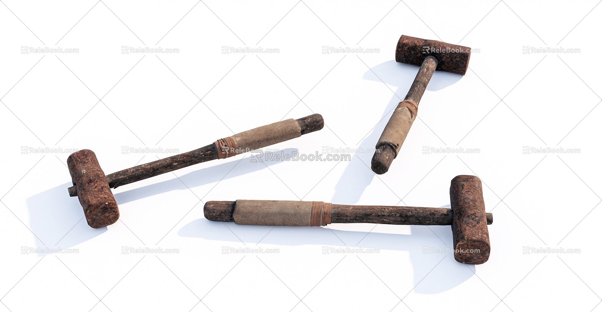 Modern Hammer Rusty Hammer 3d model