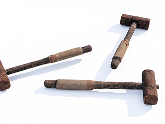 Modern Hammer Rusty Hammer 3d model