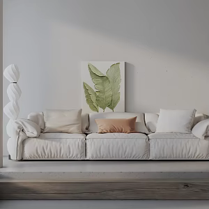 Three-seat sofa 3d model
