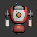 Modern Robot Assistant Small Robot Butler 3d model