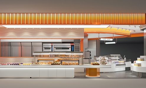 Modern Bakery Dessert Bakery 3d model