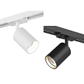 Modern Track Mounted Downlights And Spotlights In White And Black 3d model