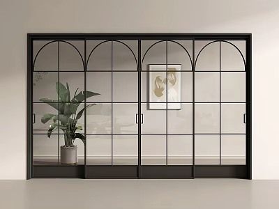 American style sliding door French sliding door sliding door glass sliding door kitchen sliding door balcony sliding door 3d model