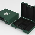 Green First Aid Box With Cross Symbol Open And Closed Design Internal Compartments