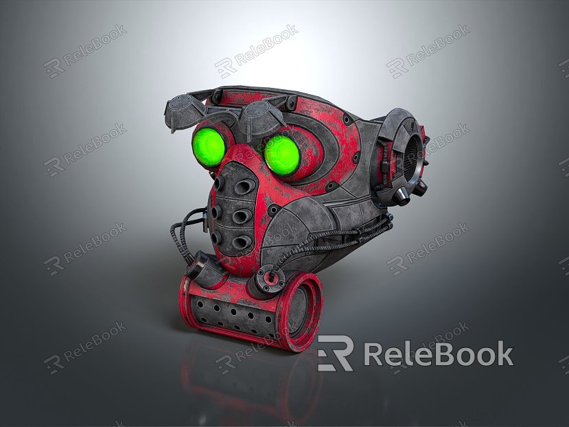 Modern gas mask sci-fi gas mask gas mask respirator model