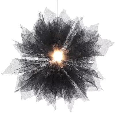 Nordic Chandelier Simple Creative Personality Romantic Style Ins Internet Celebrity Chandelier Rear Bedroom Lamp Mesh Lamp 3d model