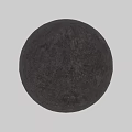 Gray Concrete Sphere Structure in Interior Space with Gray Walls Floor and Lighting