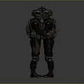 Detailed Tactical Figures With Helmet Vest And Knee Pads Front And Back Views