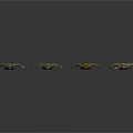 Four Game Movie Characters in Various Military Outfits Carrying Combat Gear