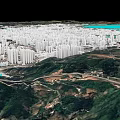 Aerial Planning of Urban City Layout with Water Bodies Road Networks and Buildings