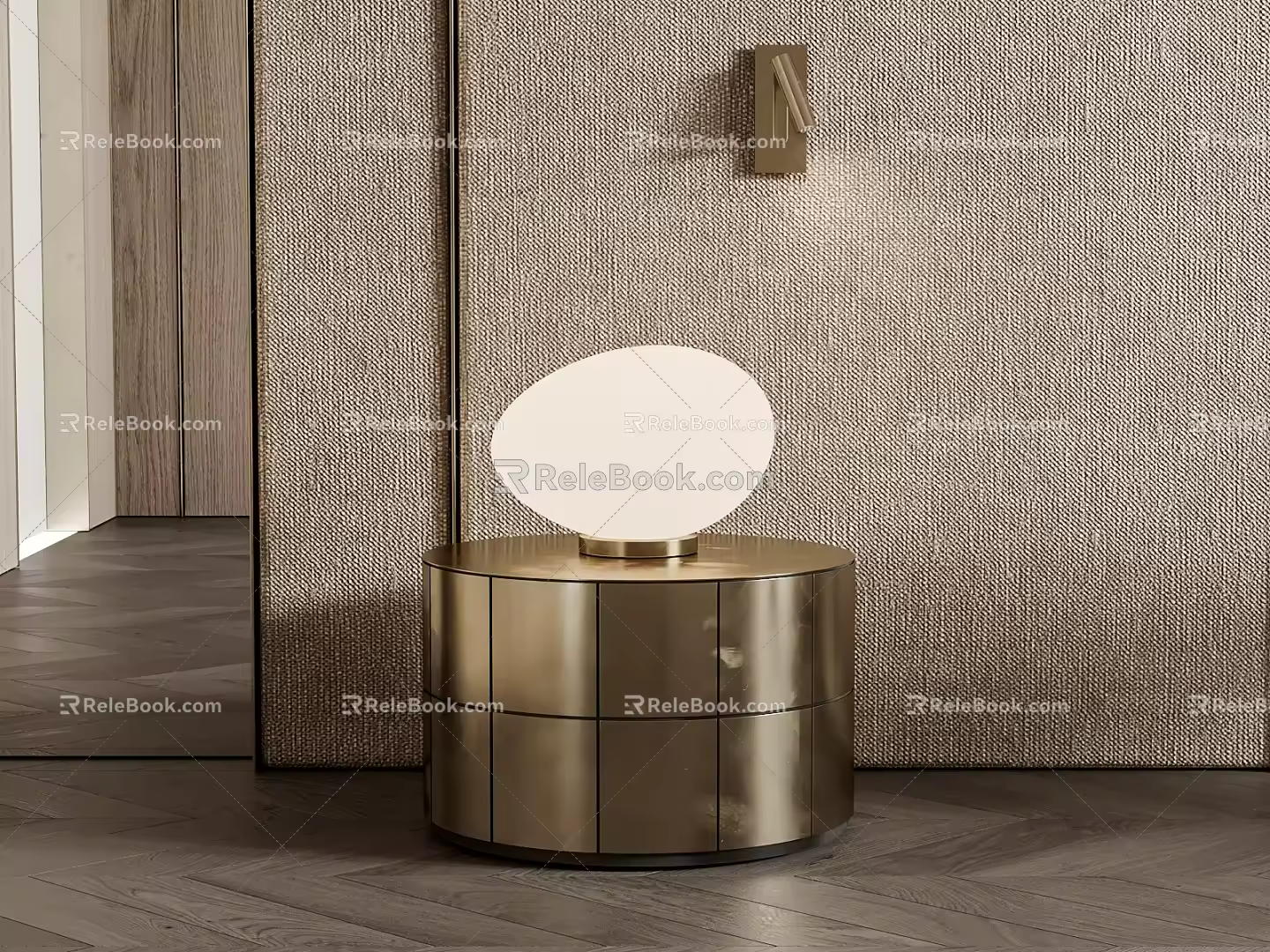 Modern bedside table 3d model