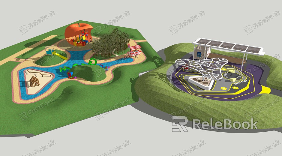 Modern Amusement Facilities Children's Amusement Facilities Activity Site model