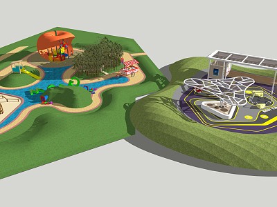 Modern Amusement Facilities Children's Amusement Facilities Activity Site model