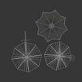 Modern Outdoor Umbrellas With Metal Frame And White Canopy For Patio Garden Use