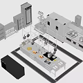 Professional Stainless Steel Kitchen Equipment Featuring Worktables Ovens Refrigerators And Cooking Stations