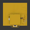 Yellow Commercial Electricity Meter Equipment with Digital Display Panel and Sturdy Enclosure for Business Use