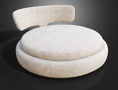 Modern Round Bed Round Bed 3d model