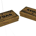 Brown Patterned Soap Boxes With SOAP Text And Decorative Design For Daily Use 3d model