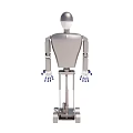 Humanoid Fencing Fighting Robot 3d model