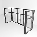 Modern Other Stained Glass Panoramic Door 3d model