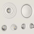 Modern wall lamp gypsum lamp 3d model