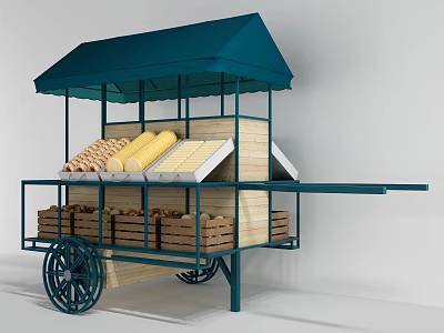 Modern Vans Vending Cars 3d model