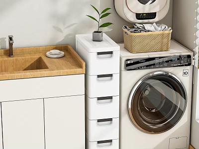 Modern washing machine 3d model
