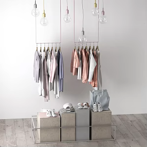 Modern clothes hanger 3d model