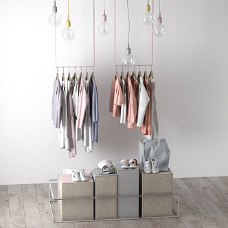 Modern clothes hanger 3d model