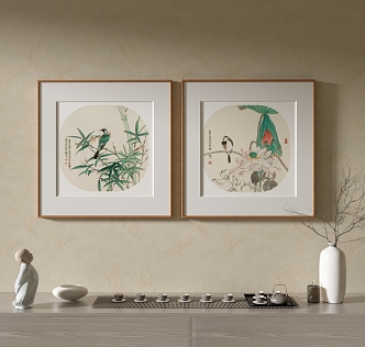 New Chinese Decorative Painting 3d model