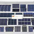Various Types Of Solar Panels And Renewable Energy Equipment