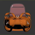 Stylish Orange Leather Backpack With Structured Silhouette Double Straps And Metal Hardware Accents