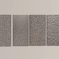 Gray Textured Background Wall With Four Panel Stitched Design For Home Decor 3d model