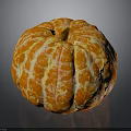 Peeled Fresh Orange Fruit with White Pith and Juicy Segments