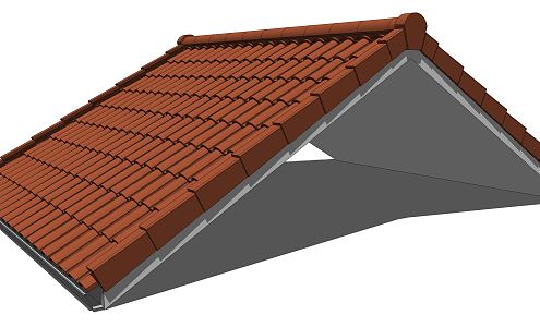 modern eaves building materials 3d model